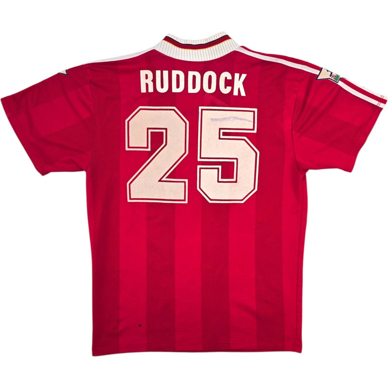 1995/96 Liverpool Home Football Shirt (L) Adidas 25 Ruddock - Football Finery - FF307032