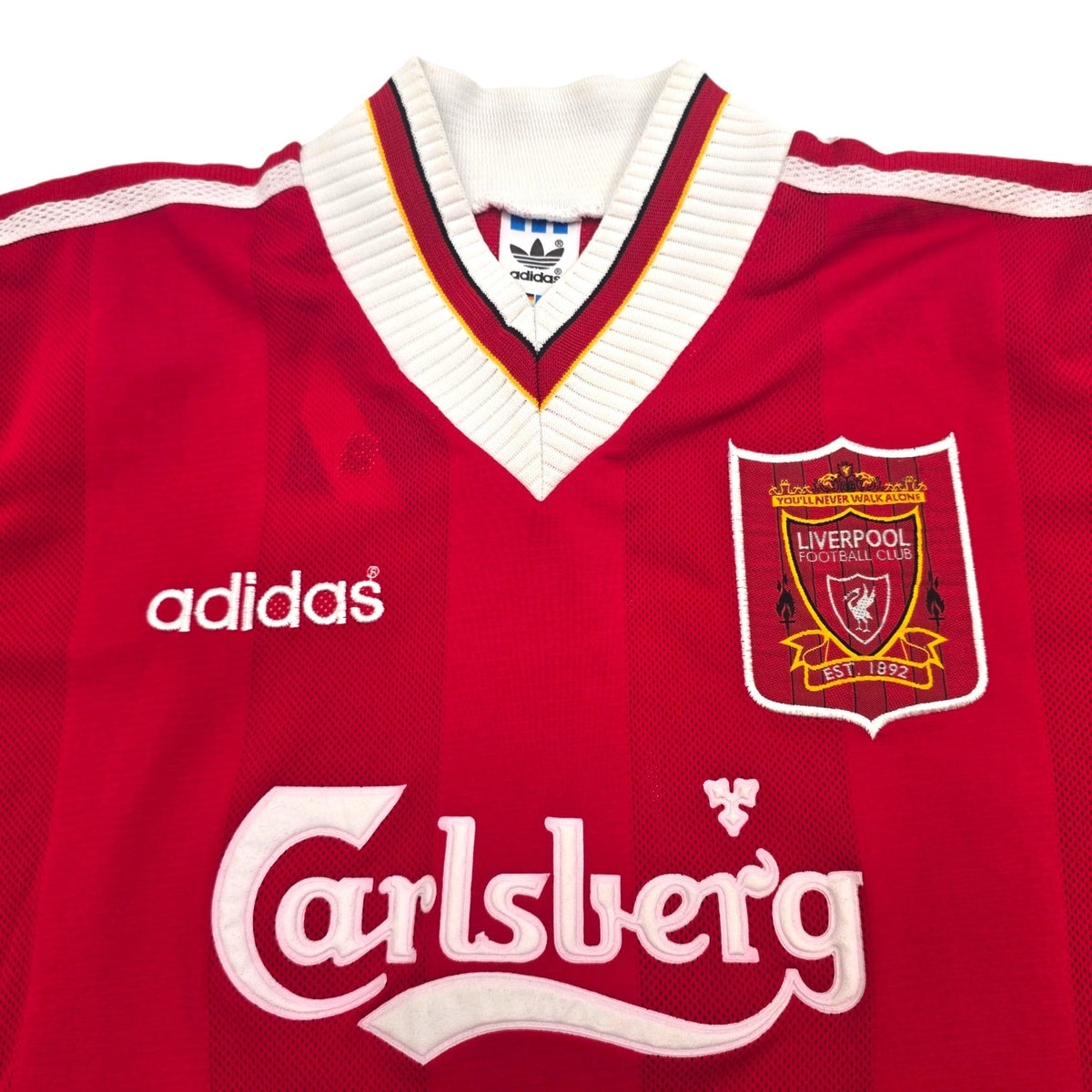 1995/96 Liverpool Home Football Shirt (S) Adidas 23 Fowler - Football Finery - FF305109