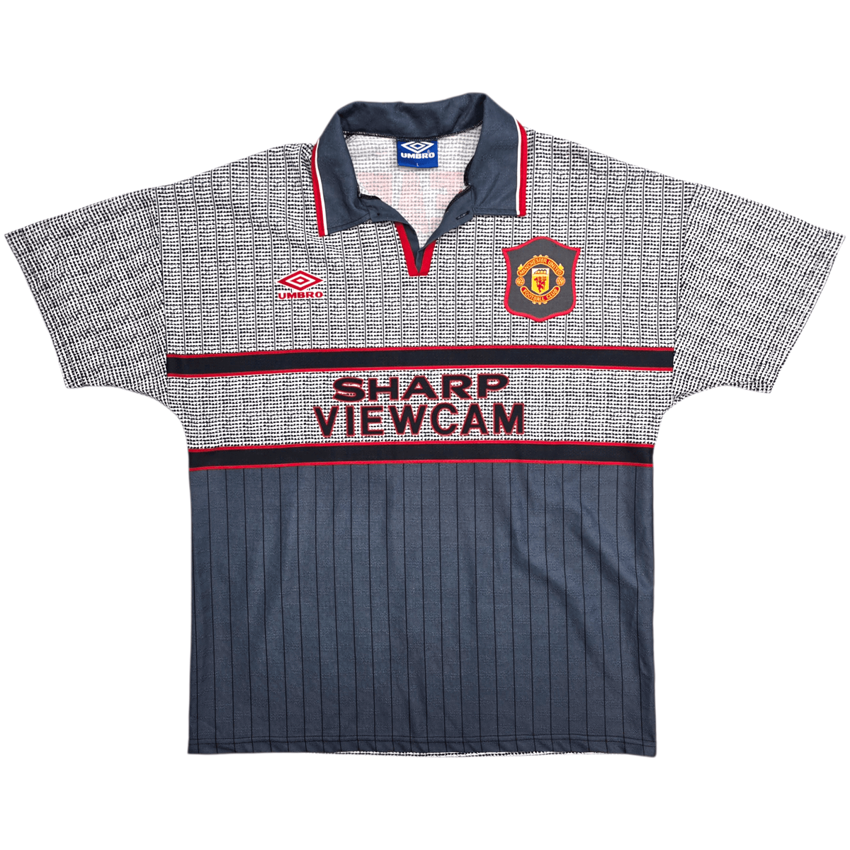 1995/96 Manchester United Away Football Shirt (L) Umbro 16 Keane - Football Finery - FF303342