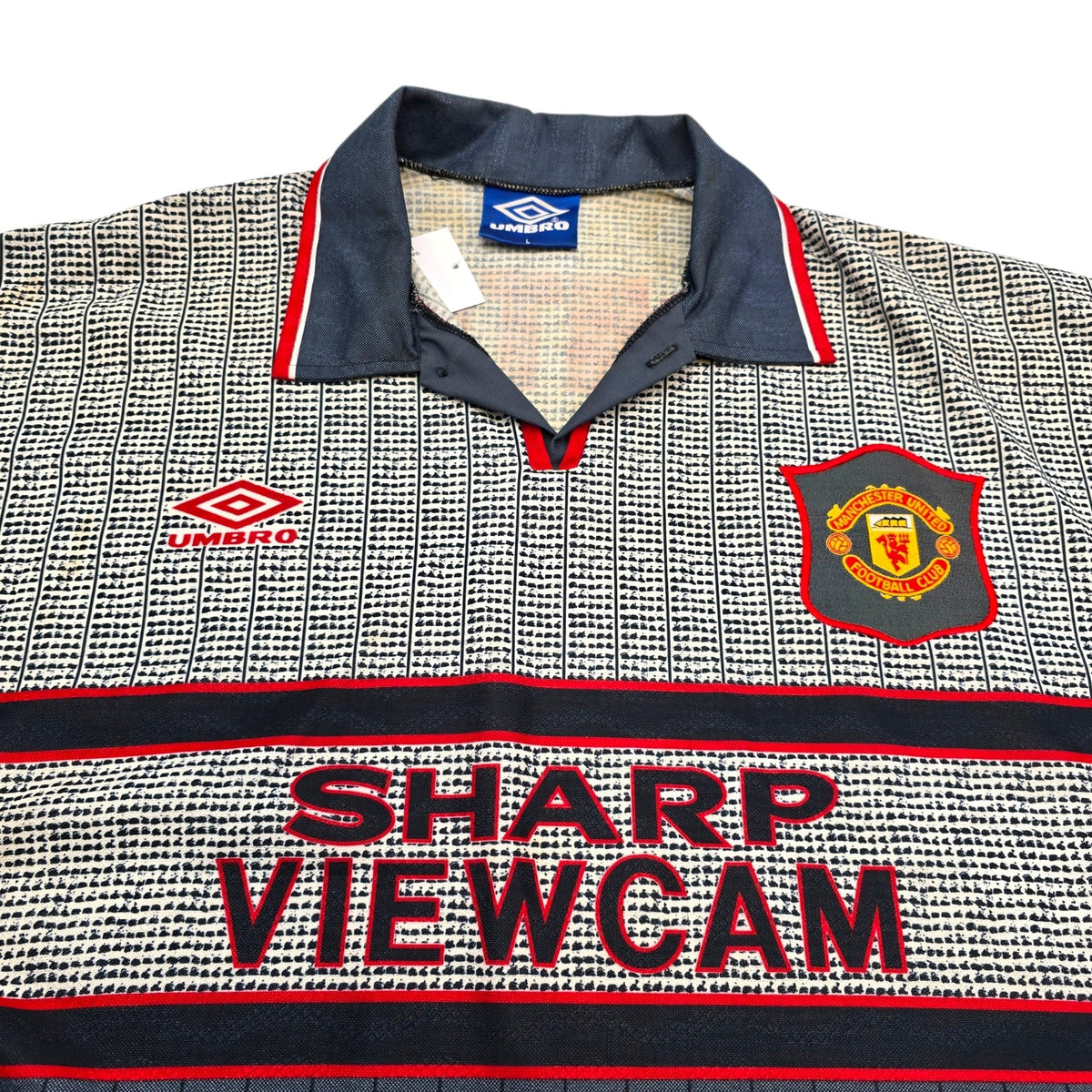 1995/96 Manchester United Away Football Shirt (L) Umbro 7 Cantona - Football Finery - FF304710