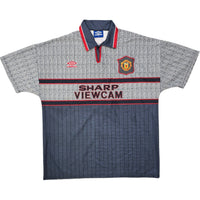 1995/96 Manchester United Away Football Shirt (XL) Umbro 7 Cantona - Football Finery - FF307068