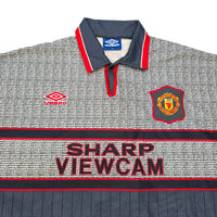 1995/96 Manchester United Away Football Shirt (XL) Umbro 7 Cantona - Football Finery - FF307068