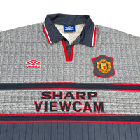 1995/96 Manchester United Away Football Shirt (XL) Umbro 7 Cantona - Football Finery - FF307157