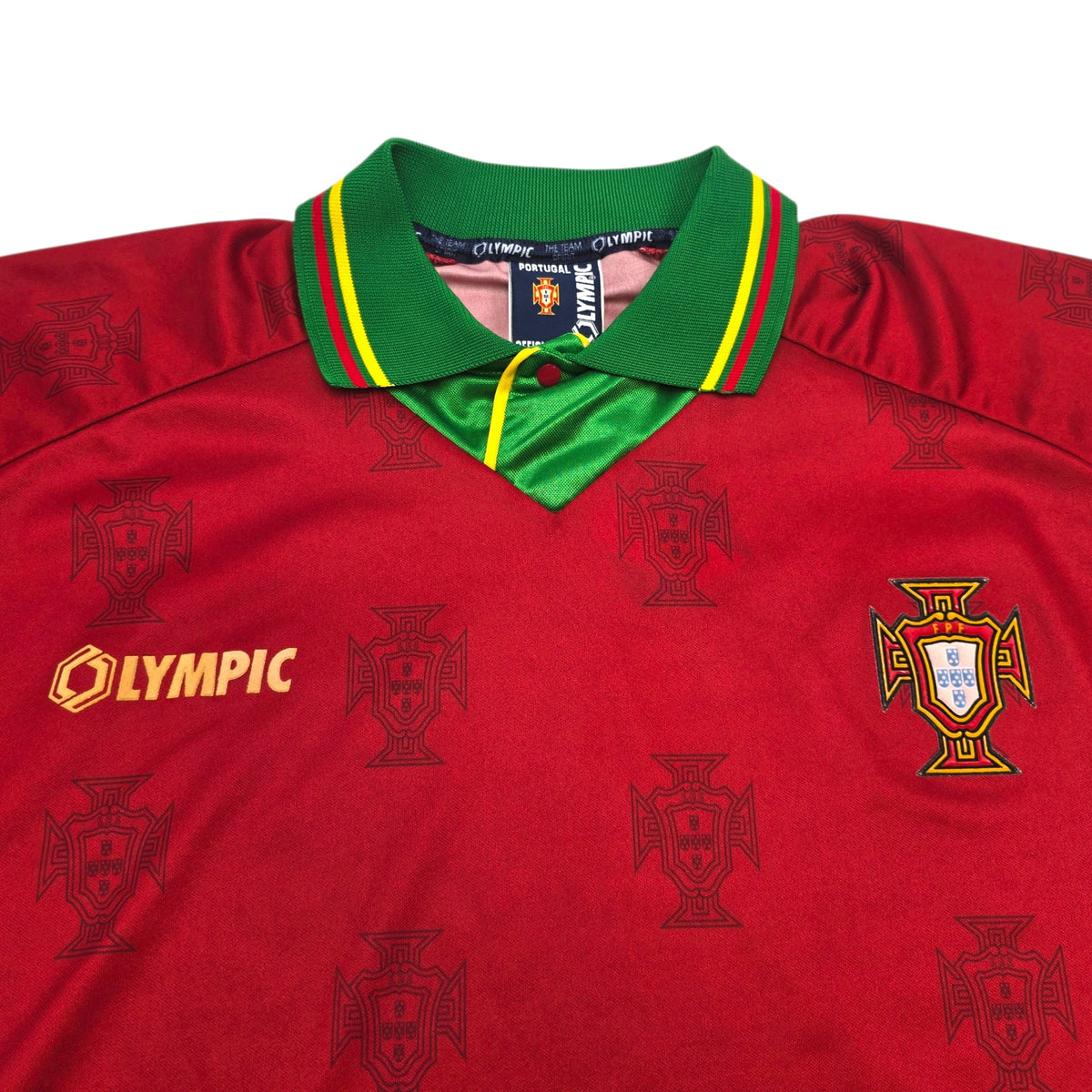 1995/96 Portugal Home Football Shirt (M) Olympic - Football Finery - FF306738