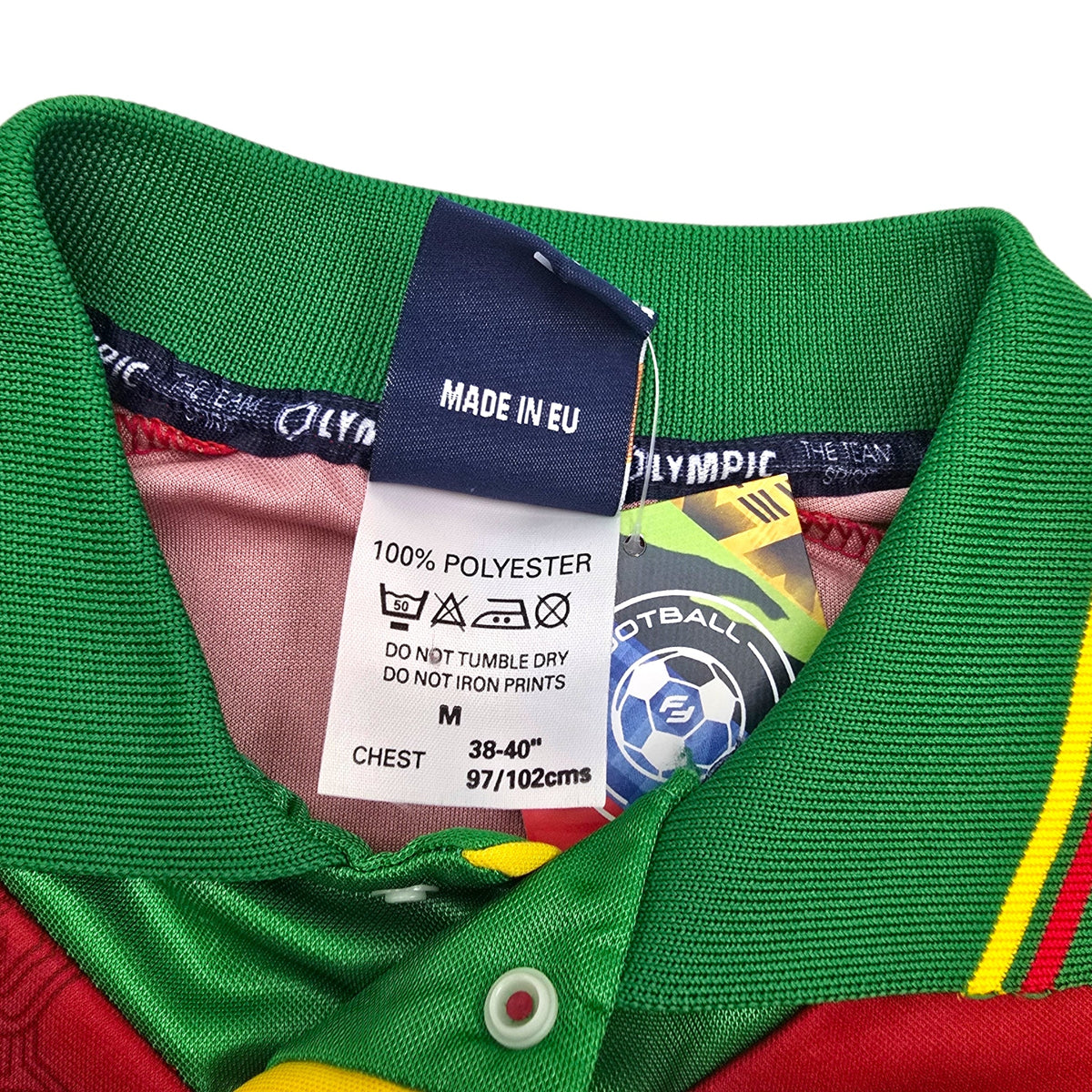 1995/96 Portugal Home Football Shirt (M) Olympic - Football Finery - FF306738