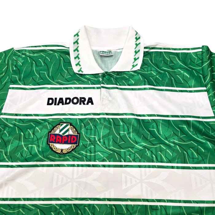 1995/96 Rapid Vienna Home Football Shirt (XL) Diadora - Football Finery - FF307470