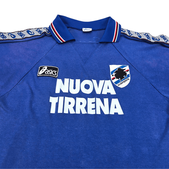 1995/96 Sampdoria Training Shirt (L) Asics - Football Finery - FF300753