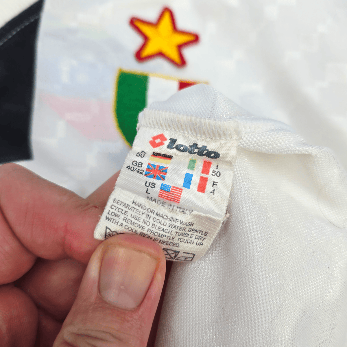 1995/97 AC Milan Away Football Shirt (L) Lotto - Football Finery - FF300990