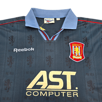 1995/97 Aston Villa Away Football Shirt (L) Reebok 10 Yorke - Football Finery - FF304590