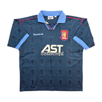 1995/97 Aston Villa Away Football Shirt (L) Reebok 10 Yorke - Football Finery - FF304590