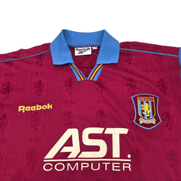 1995/97 Aston Villa Home Football Shirt (L) Reebok - Football Finery - FF300787