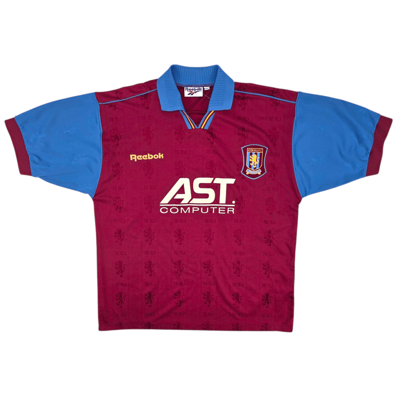 1995/97 Aston Villa Home Football Shirt (L) Reebok - Football Finery - FF300787