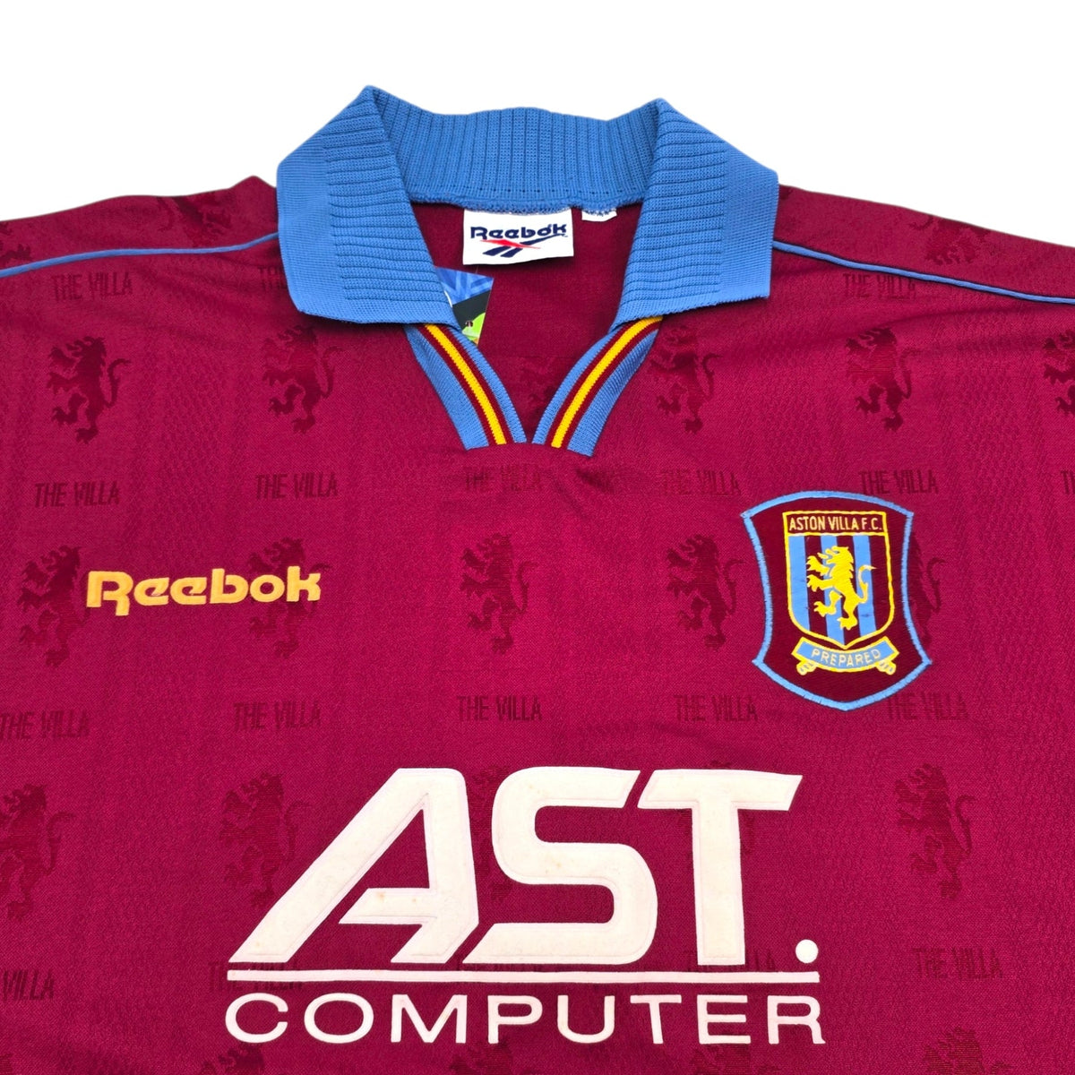 1995/97 Aston Villa Home Football Shirt (XL) Reebok - Football Finery - FF306369