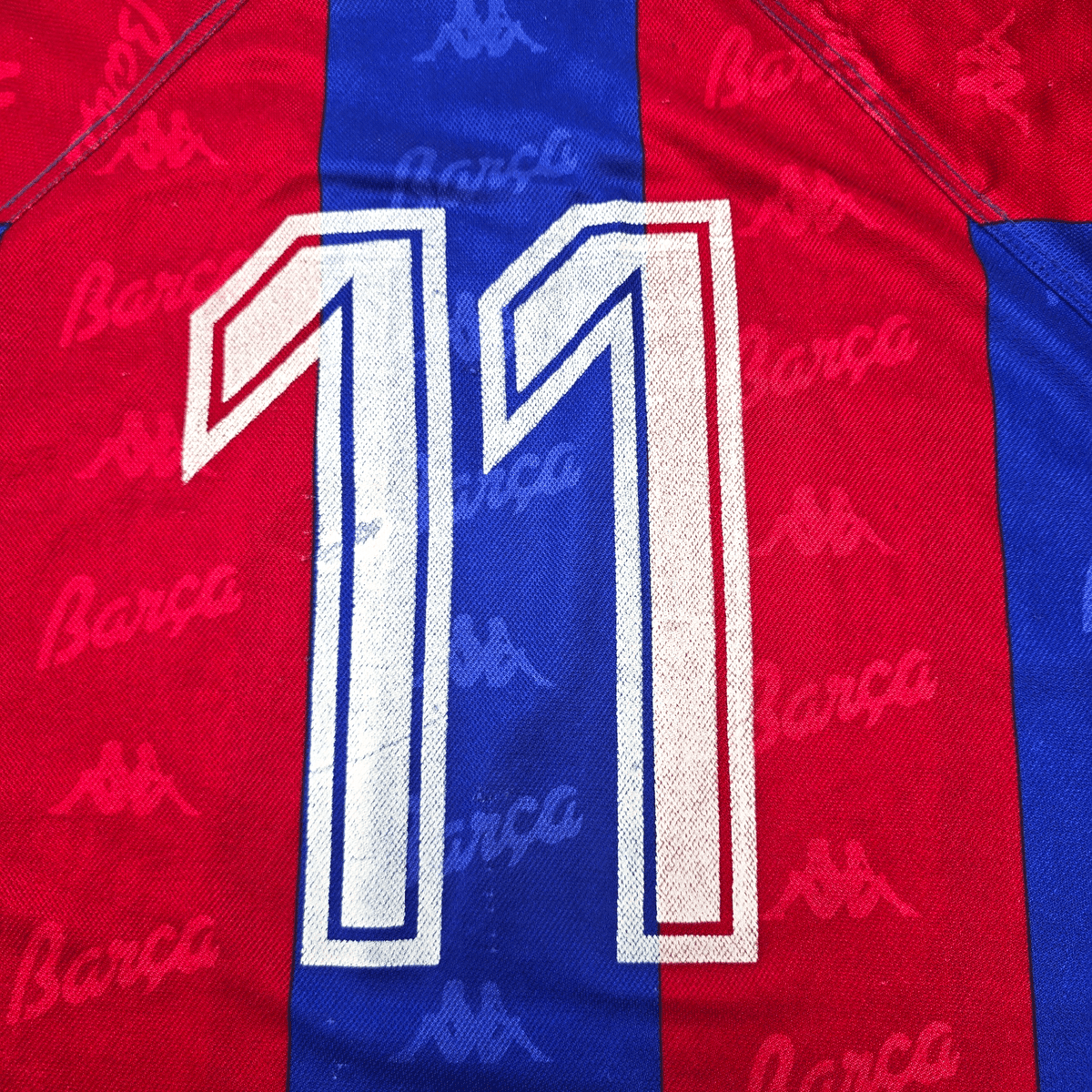 1995/97 Barcelona Home Football Shirt (XL) Kappa 11 (Hagi) - Football Finery - FF303647