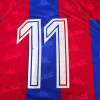 1995/97 Barcelona Home Football Shirt (XL) Kappa 11 (Hagi) - Football Finery - FF303647