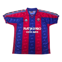 1995/97 Barcelona Home Football Shirt (XL) Kappa 11 (Hagi) - Football Finery - FF303647