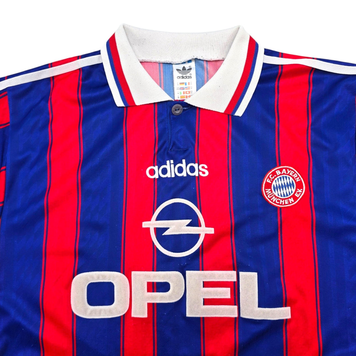 1995/97 Bayern Munich Home Football Shirt (M) Adidas #18 Klinsmann - Football Finery - FF307600