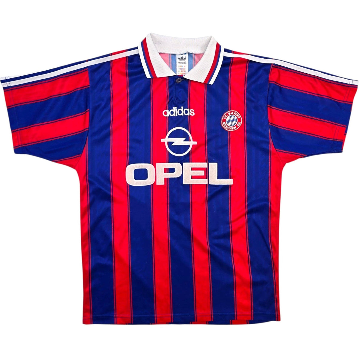 1995/97 Bayern Munich Home Football Shirt (M) Adidas #18 Klinsmann - Football Finery - FF307600