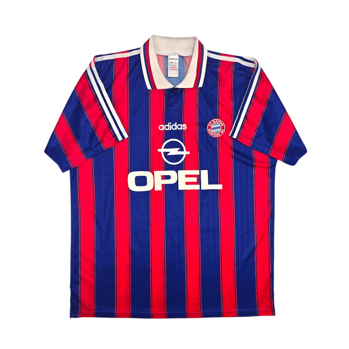 1995/97 Bayern Munich Home Football Shirt (XL) Adidas 18 Klinsmann - Football Finery - FF302084