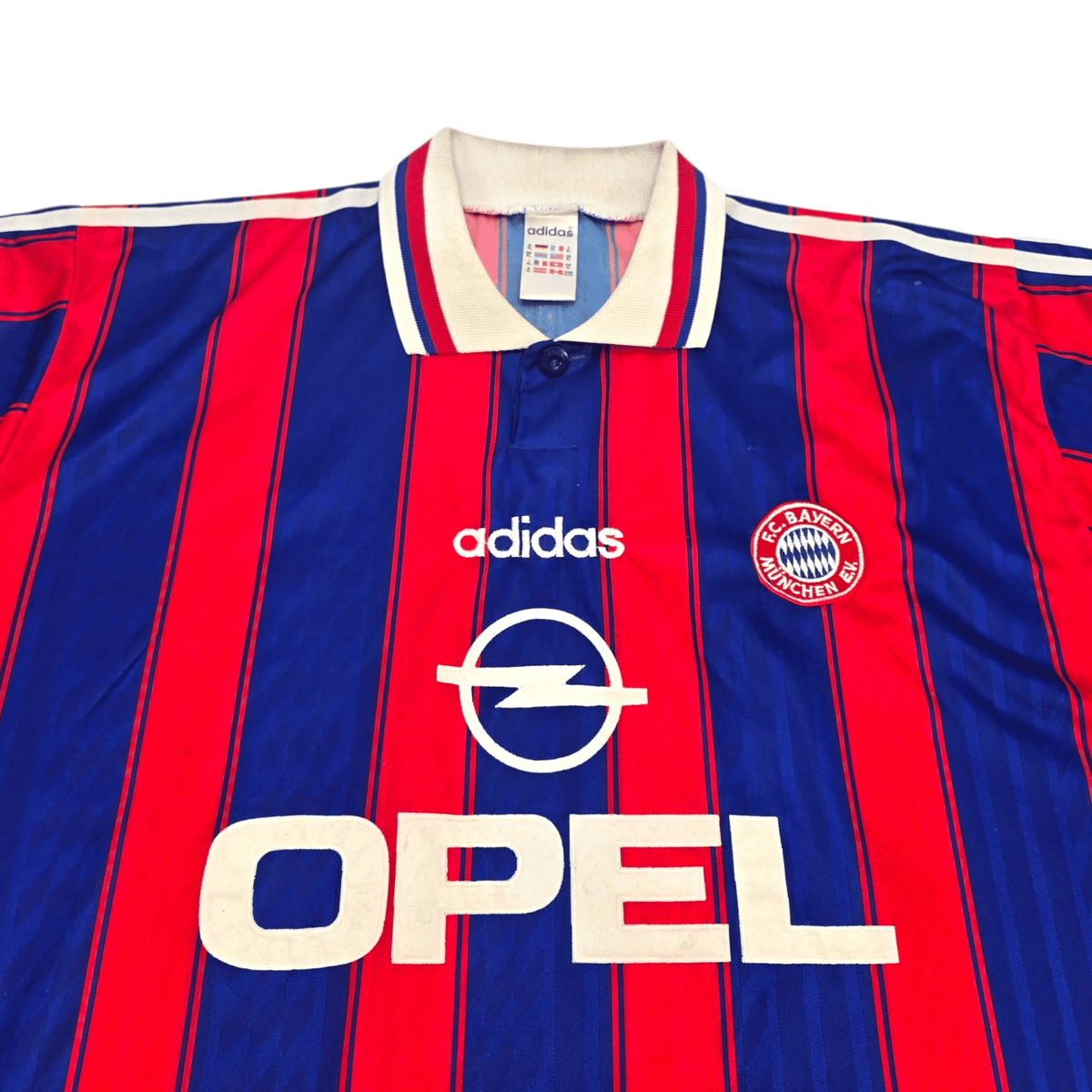 1995/97 Bayern Munich Home Football Shirt (XL) Adidas 18 Klinsmann - Football Finery - FF302084