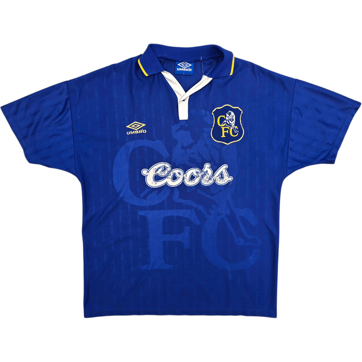 1995/97 Chelsea Home Football Shirt (L) Umbro - Football Finery - FF302747
