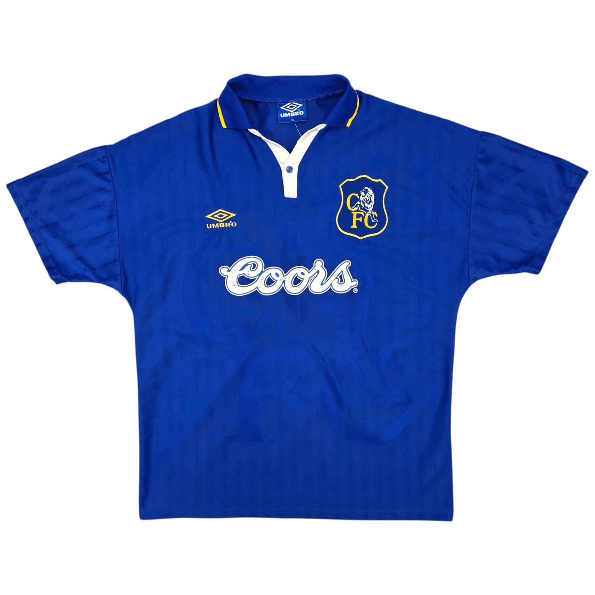 1995/97 Chelsea Home Football Shirt (XL) Umbro 4 Gullit - Football Finery - FF301849