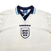 1995/97 England Home Football Shirt (L) Umbro - Football Finery - FF304813