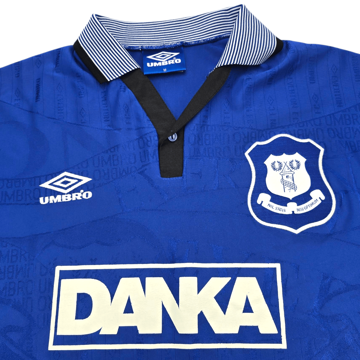 1995/97 Everton Home Football Shirt (M) Umbro #9 Ferguson - Football Finery - FF300762