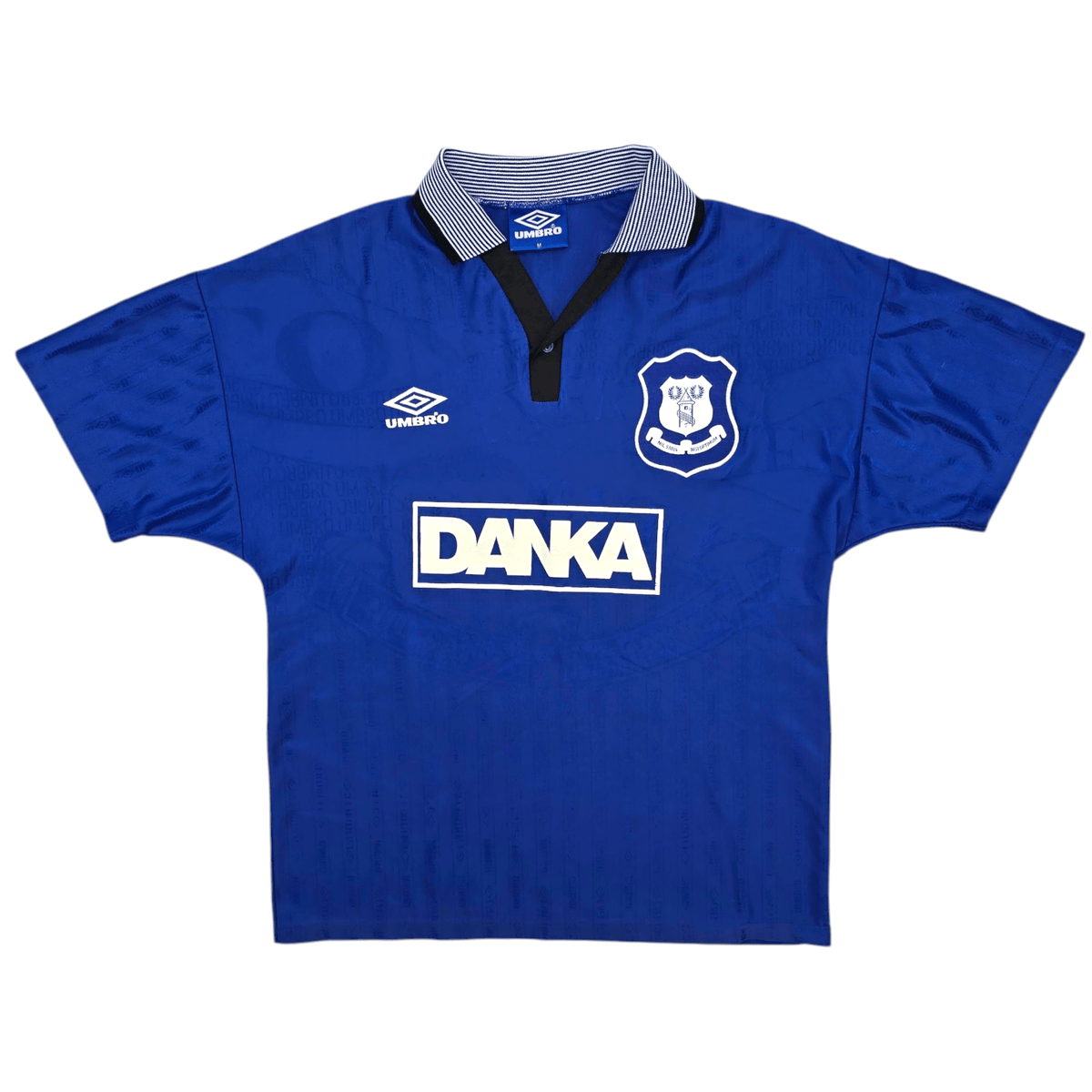 1995/97 Everton Home Football Shirt (M) Umbro #9 Ferguson - Football Finery - FF300762