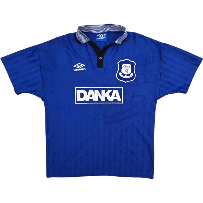 1995/97 Everton Home Football Shirt (M) Umbro - Football Finery - FF304658