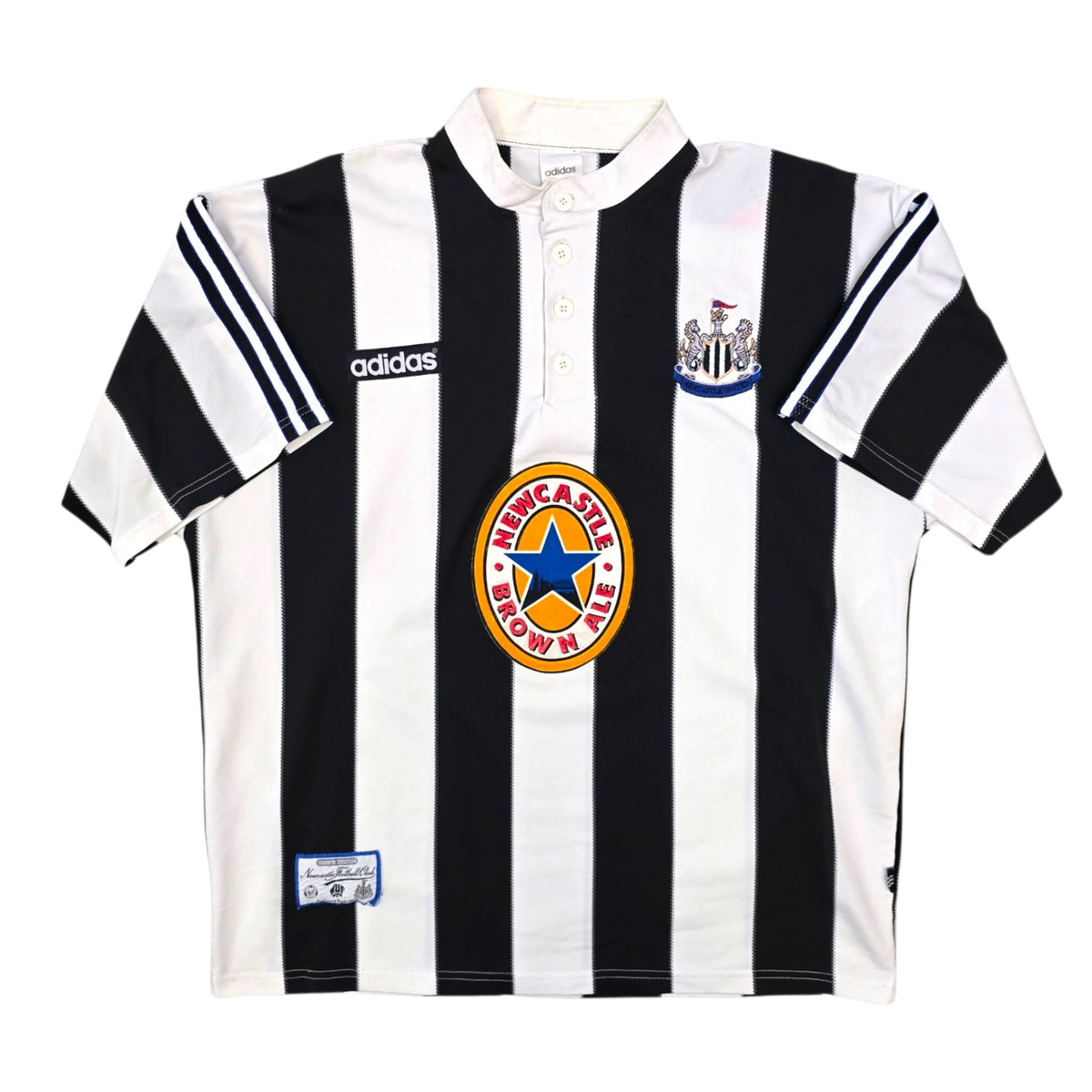 1995/97 Newcastle United Home Football Shirt (XL) Adidas - Football Finery - FF304429
