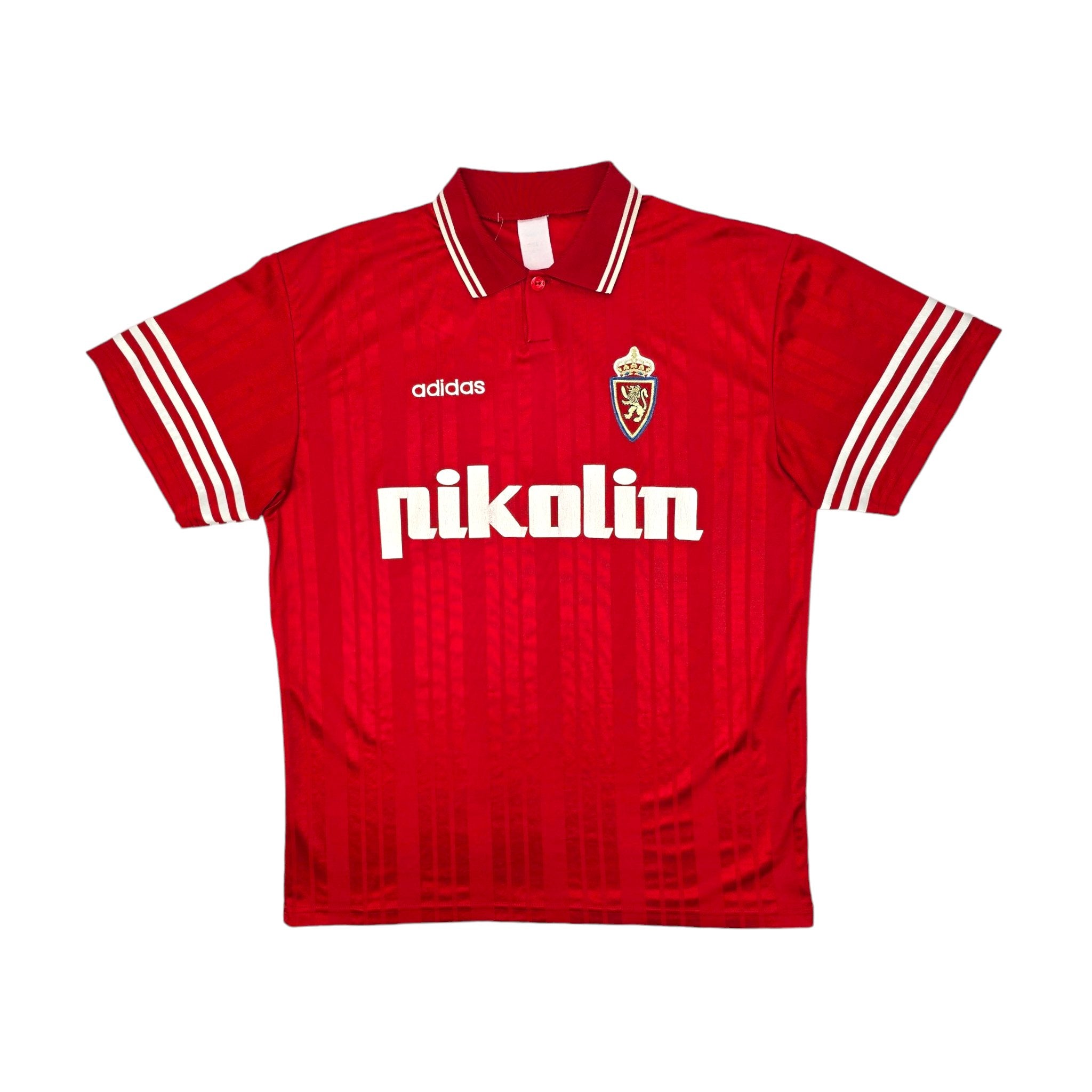 1995 97 Real Zaragoza Away Football Shirt XL Adidas Football Finery