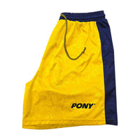 1995/97 Tottenham Hotspur Football Shorts (S) PONY | Away - Football Finery - SS10013