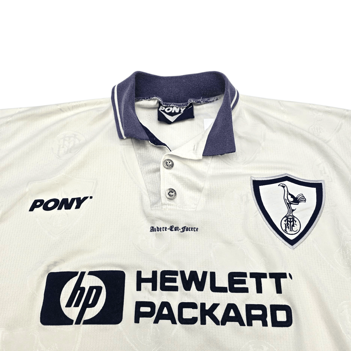 1995/97 Tottenham Hotspur Home Football Shirt (L) Pony - Football Finery - FF301383