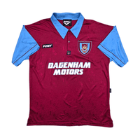 1995/97 West Ham United Home Football Shirt (L) Pony - Football Finery - FF304166