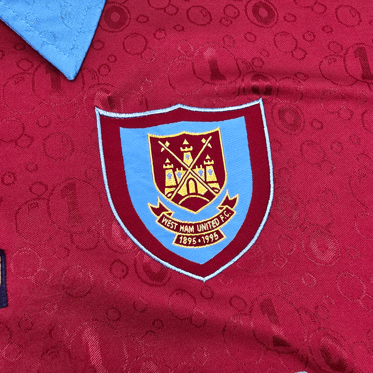 1995/97 West Ham United Home Football Shirt (L) Pony - Football Finery - FF304166