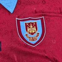 1995/97 West Ham United Home Football Shirt (L) Pony - Football Finery - FF304166