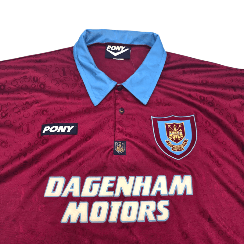 1995/97 West Ham United Home Football Shirt (XL) PONY - Football Finery - FF301282