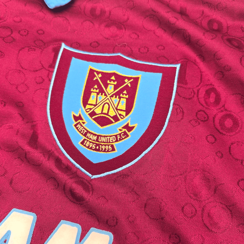1995/97 West Ham United Home Football Shirt (XL) PONY - Football Finery - FF301282