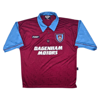 1995/97 West Ham United Home Football Shirt (XL) PONY - Football Finery - FF301282
