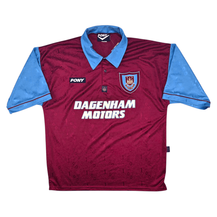 1995/97 West Ham United Home Football Shirt (XL) PONY - Football Finery - FF301282
