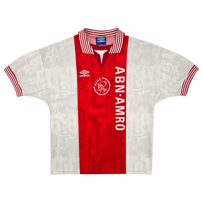 1996/97 Ajax Home Football Shirt (L) Umbro #8 Davids - Football Finery - FF204622