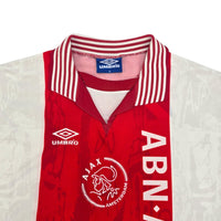 1996/97 Ajax Home Football Shirt (M) Umbro #9 Kluivert - Football Finery - FF204208