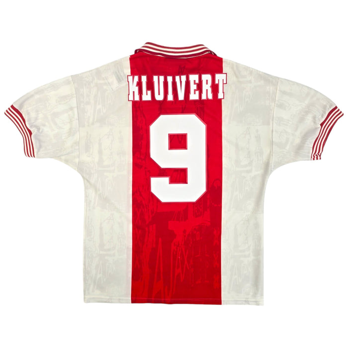 1996/97 Ajax Home Football Shirt (M) Umbro #9 Kluivert - Football Finery - FF204208