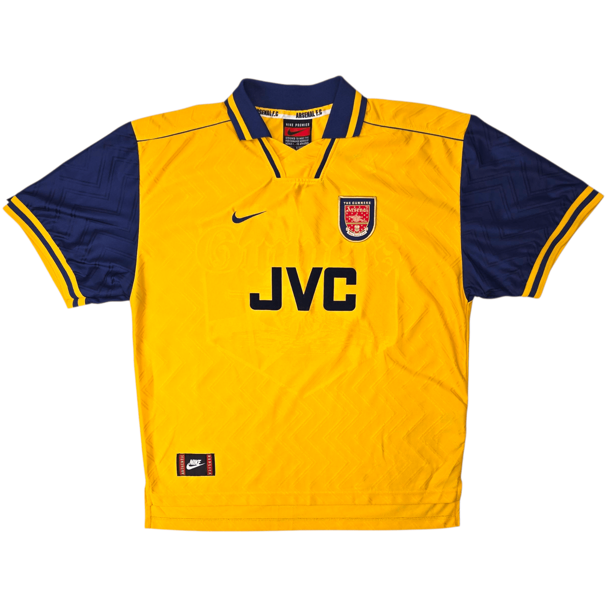 1996/97 Arsenal Away Football Shirt (2XL) Nike 8 Wright - Football Finery - FF302560
