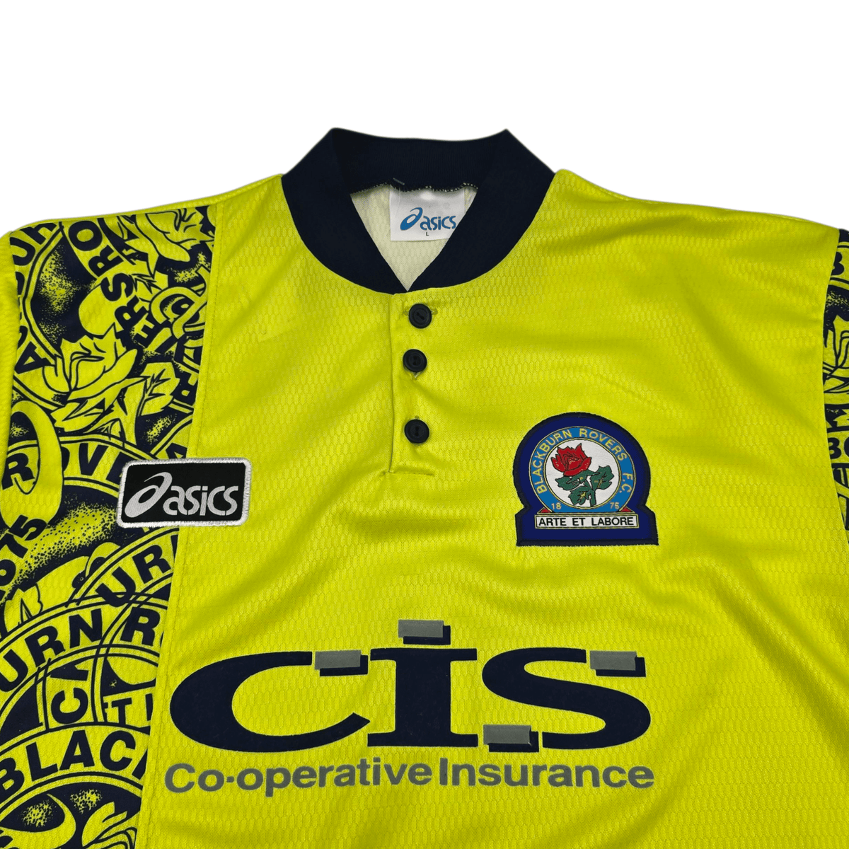 1996/97 Blackburn Rovers Away Football Shirt (L) Asics - Football Finery - FF301722