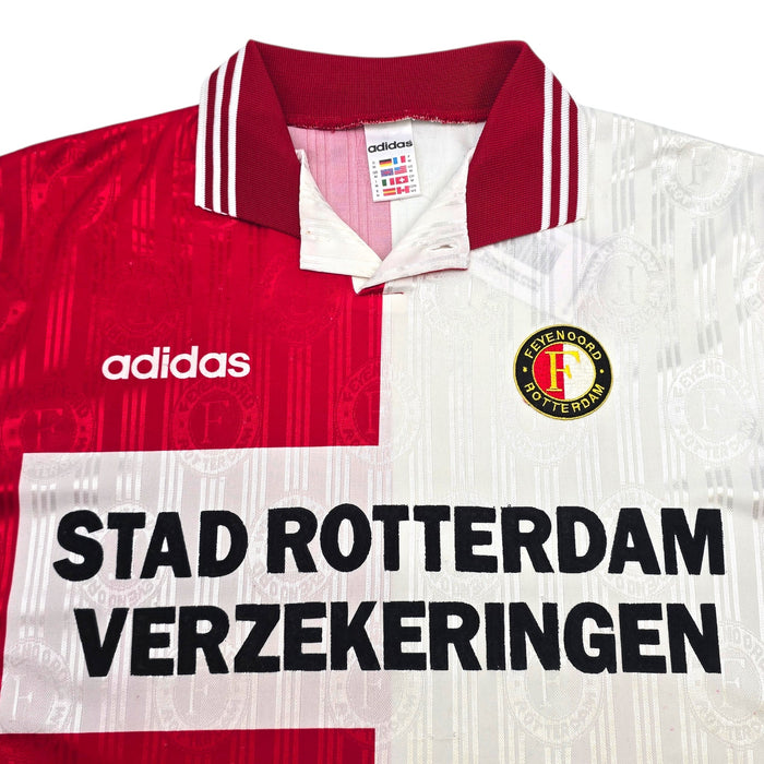 1996/97 Feyenoord Home Football Shirt (M) Adidas - Football Finery - FF306076