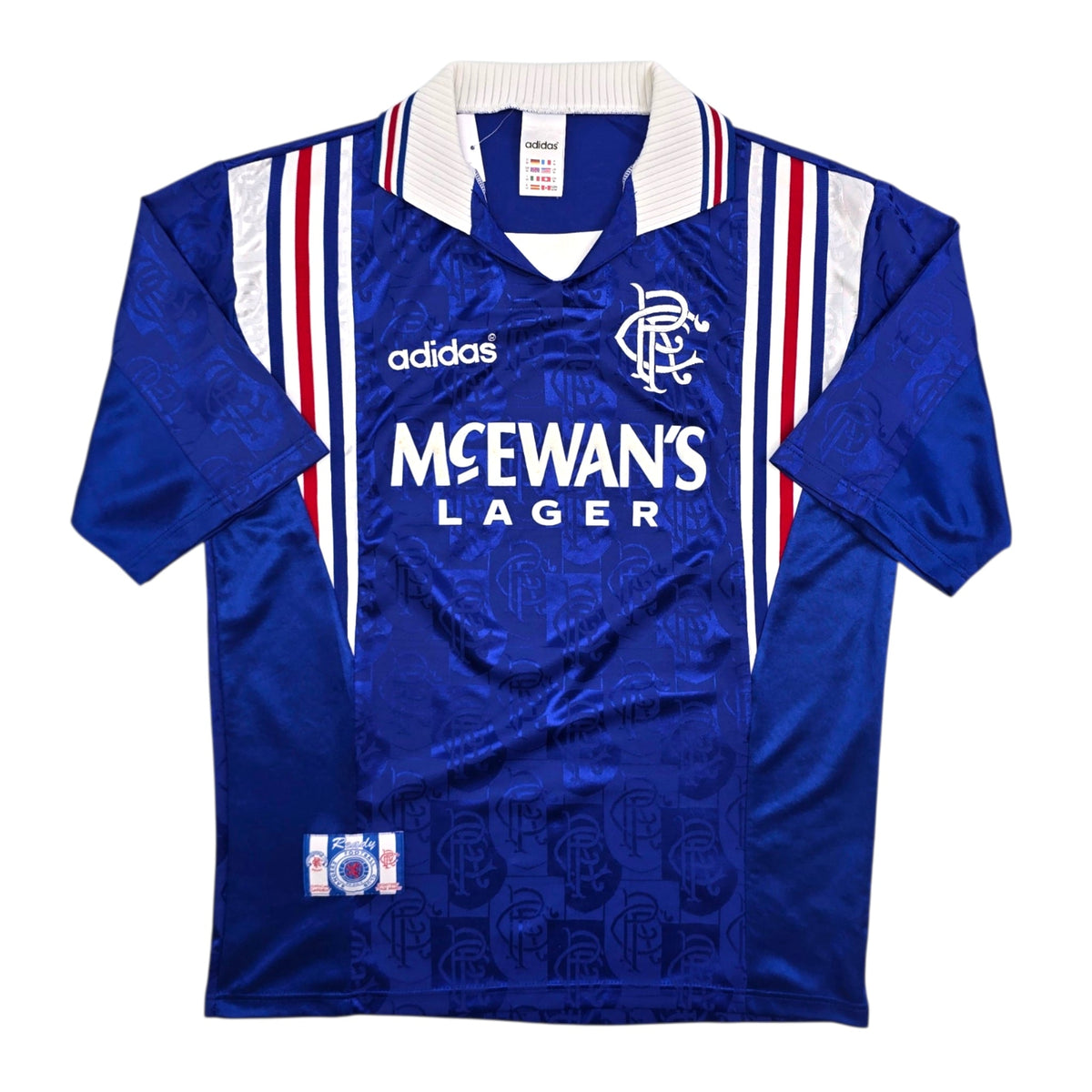 1996/97 Glasgow Rangers Home Football Shirt (M) Adidas - Football Finery - FF303714