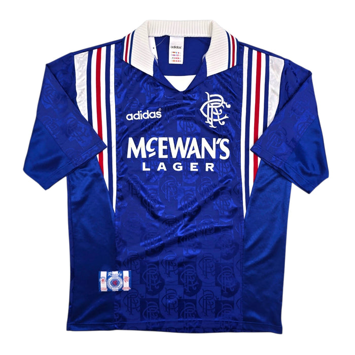 1996/97 Glasgow Rangers Home Football Shirt (M) Adidas - Football Finery - FF303714