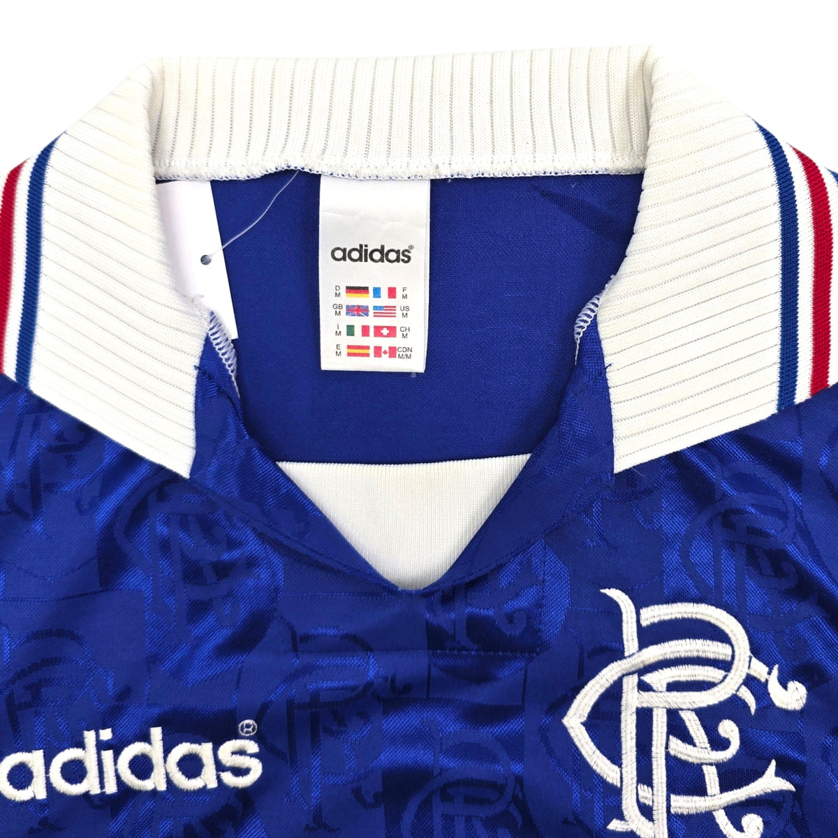 1996/97 Glasgow Rangers Home Football Shirt (M) Adidas - Football Finery - FF303714